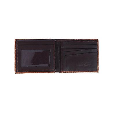 CTM Men's Lizard Print Bifold Wallet