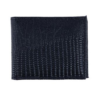 Men's Lizard Print Bifold Wallet
