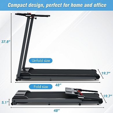 Merax Folding Treadmills Walking Pad Treadmill For Home Office
