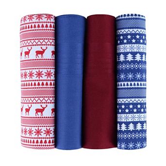 Men's 4 Pack Cotton Christmas Novelty Hankies