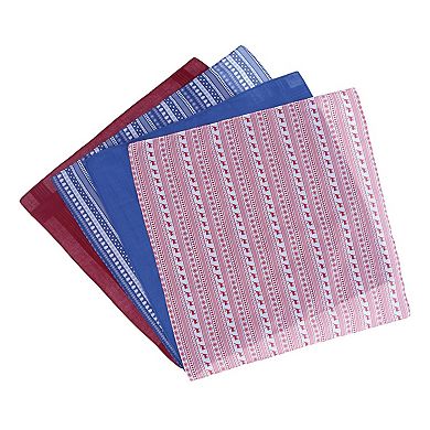 Ascentix Men's 4 Pack Cotton Christmas Novelty Hankies