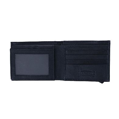 Men's Bifold Wallet With Elastic Keeper Strap