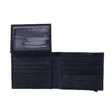 Men's Bifold Wallet With Elastic Keeper Strap