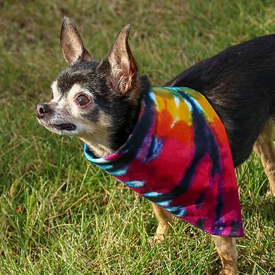 CTM Cotton Dark Storm Tie-Dye Bandana
