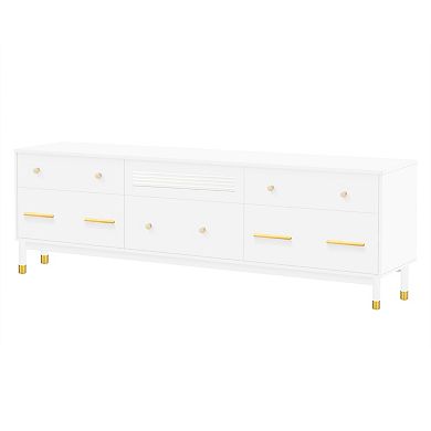 Merax Modern Tv Stand，entertainment Center Tv Media Console Table