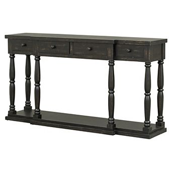 Merax Retro Senior Console Table For Hallway Living Room