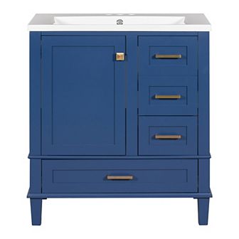 Merax Modern Bathroom Cabinet With Sink Combo Set