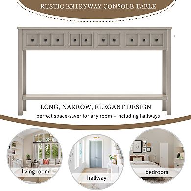 Merax Rustic Entryway Console Table