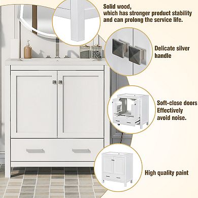 Merax Bathroom Vanity With Single Sink