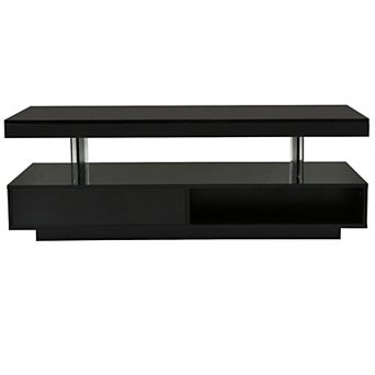 Merax Led Coffee Table With Storage
