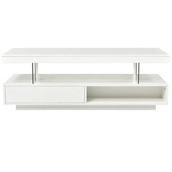 Merax Led Coffee Table With Storage