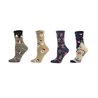 Holiday Theme Novelty Cotton Crew Socks