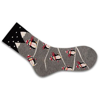 Holiday Theme Novelty Cotton Crew Socks