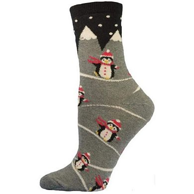 Holiday Theme Novelty Cotton Crew Socks