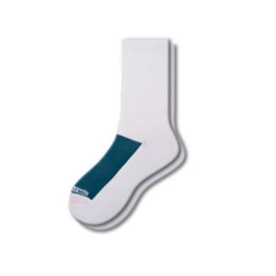 Cotton Crew Mesh Top Cushioned Sole Performance Socks