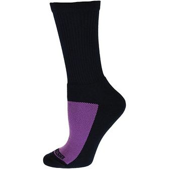 Cotton Crew Mesh Top Cushioned Sole Performance Socks