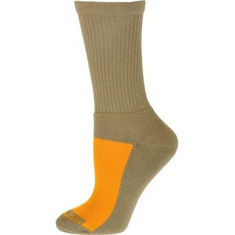 Cotton Crew Mesh Top Cushioned Sole Performance Socks