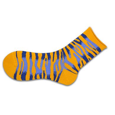 Zebra Pattern Hi Anklet Casual Cotton Womens 2 Pair Socks