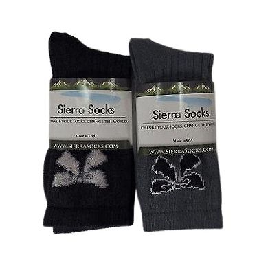 Bow Pattern Hi-bulk Acrylic Crew Women's Socks