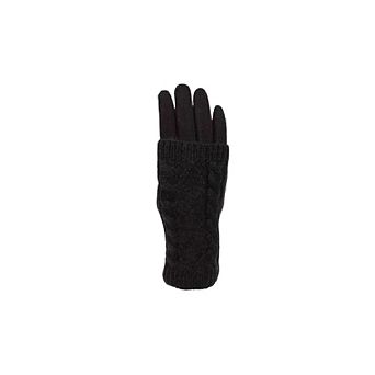 Women's Touch Screen Texting Gloves In Cable Knit And Furry Lining Comfort For Your Hands