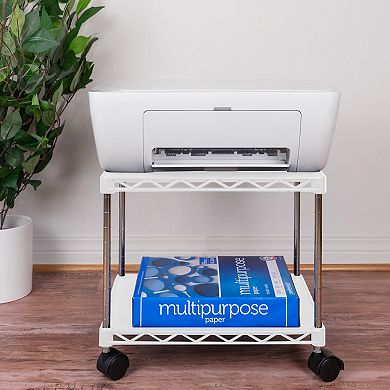 Zbrands Printer Stand, Printer Cart, Under Desk Printer Stand