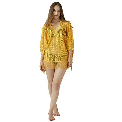 Women's Bahemia Beach Dress- Colorful Deep V-neck Summer Beach Cover-up Dress