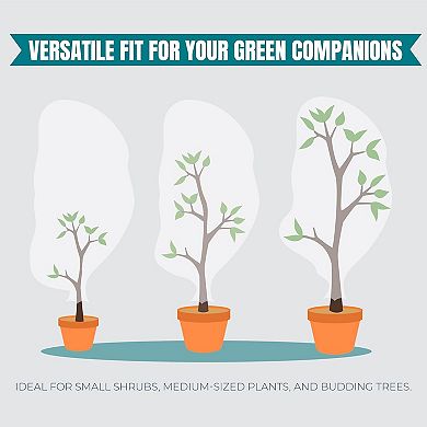 Mekkapro Plant Covers For Winter, Tree Covers Freeze Protection With Drawstring, Up To -6 Celsius