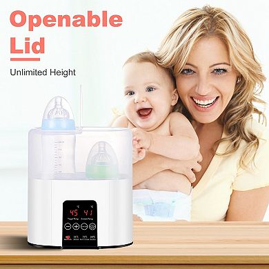White, Electric Baby Milk Bottle Warmer - Fit For 2 Bottles
