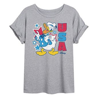Disney's Donald Duck Juniors' USA Oversized Tee