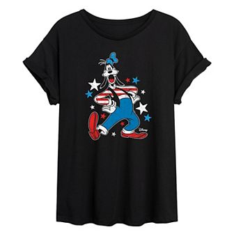 Disney's Goofy Juniors' Americana Oversized Tee
