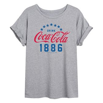 Juniors' Coca-Cola Drink 1886 Oversized Tee