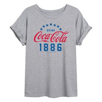 Juniors' Coca-Cola Drink 1886 Oversized Tee