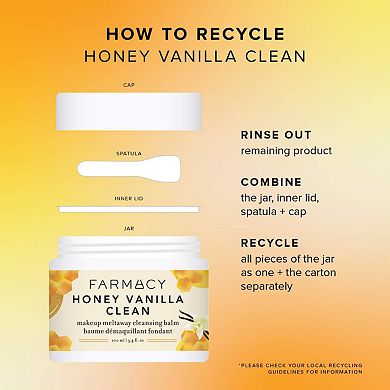 Honey Vanilla Clean Makeup Meltaway Cleansing Balm