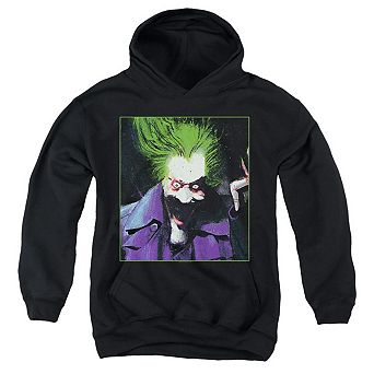 Batman Arkham Asylum Joker Youth Pull Over Hoodie