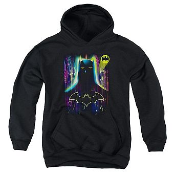 Batman Knight Lights Youth Pull Over Hoodie