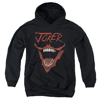 Batman Joker Bat Laugh Youth Pull Over Hoodie
