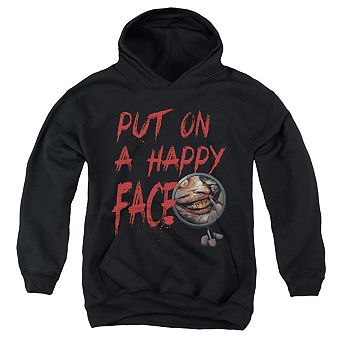 Batman Happy Face Youth Pull Over Hoodie