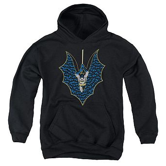 Batman Bat Fill Youth Pull Over Hoodie