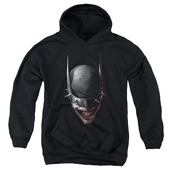 Batman Who Laughs Head Youth Pull Over Hoodie