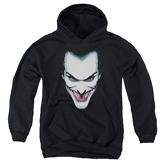 Batman Joker Portrait Youth Pull Over Hoodie