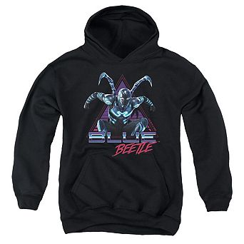 Blue Beetle Leaping Triangle Youth Pull Over Hoodie