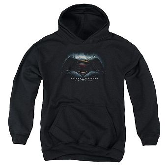 Batman V Superman Logo Youth Pull Over Hoodie