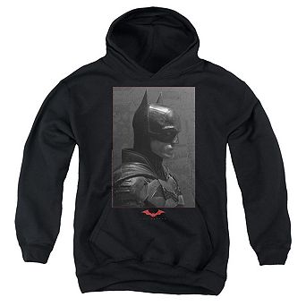 The Batman (2022) Worn Portrait Youth Pull Over Hoodie