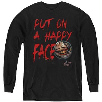 Batman Happy Face Youth Long Sleeve Sweatshirt