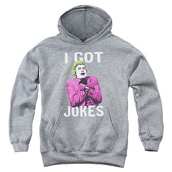 Batman Classic Tv Got Jokes Youth Pull Over Hoodie