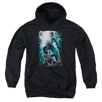 Batman Night Light Youth Pull Over Hoodie