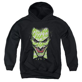 Batman Ha Ha Smile Youth Pull Over Hoodie