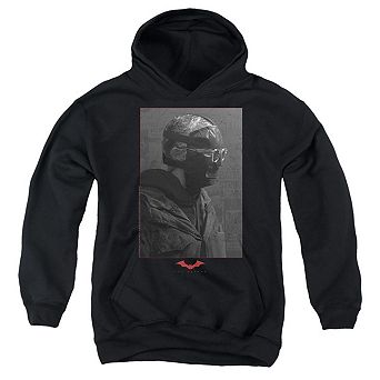 The Batman (2022) Riddler Worn Portrait Youth Pull Over Hoodie