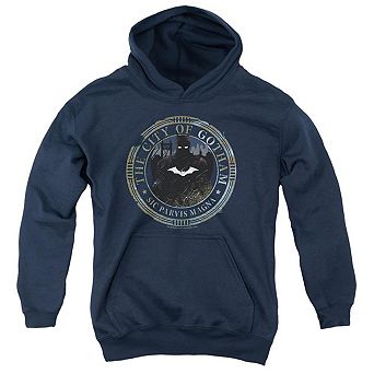 The Batman (2022) Gotham Seal Youth Pull Over Hoodie