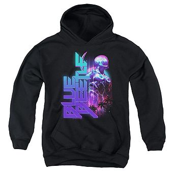 Blue Beetle Lightning Youth Pull Over Hoodie